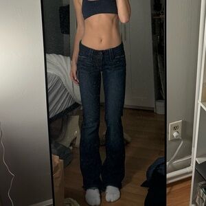 GAP Women's Straight Leg Jeans - Dark Blue